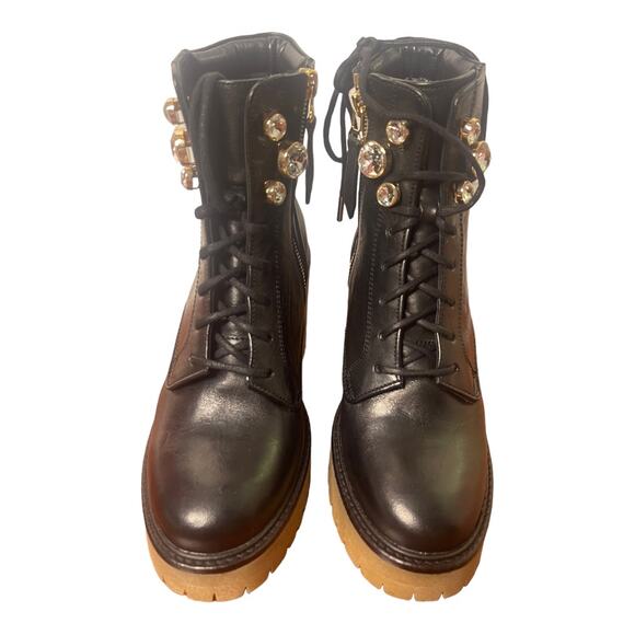 Sophia Webster Zadie Platforms Leather Ankle Booties Grunge Glam Punk 36/ US 5.5 - Picture 4 of 12